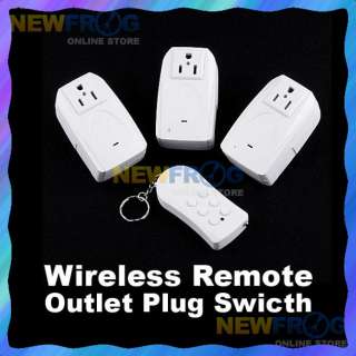 Wireless Remote Control AC Power Outlet Plug Switch C  