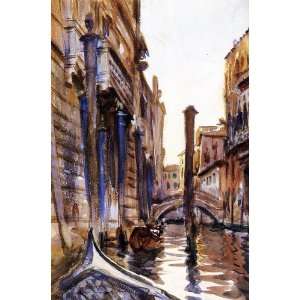  Acrylic Keyring Sargent John Singer Side Canal in Venice 