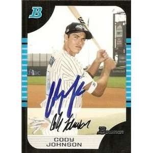    Cody Johnson Signed 2006 Bowman AFLAC Card Braves 