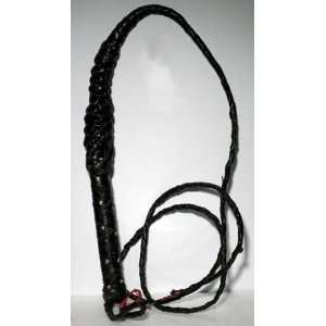  Black Leather Whip (8 ft.) 