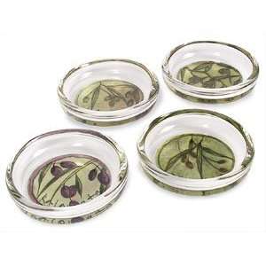 Clay Company Olive Oil Dipping Bowl, Set of 4:  Kitchen 
