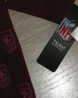 San Francisco 49ers Zip Hoodie Mens 2XL New NFL Team Apparel Scarlet w 