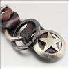   genuine leather handmade key ring keychain 4q heavy 316l stainless