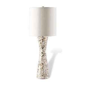  Sunset Mother of Pearl Inlay Hourglass Lamp: Home 