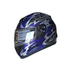   Motorcycle Helmet(508) 108 Spider Web (XX Large, Blue): Automotive