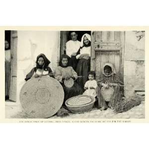  1923 Print Sennori Sassari Italy Merchant Women Wheat 