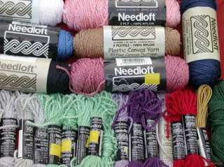 Plastic Canvas Yarn Lot Nylon Needloft NR!  