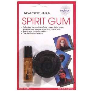 Spirit Gum w/Black Crepe Hair (1 per package)