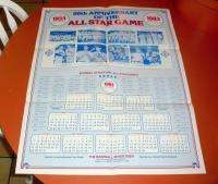 1983 ALL STAR GAME 50 YEAR ANNIVERSARY POSTER NICE  