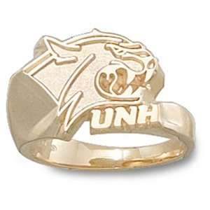  University of New Hampshire Wildcat Head Ring Pendant 