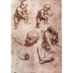  Acrylic Fridge Magnet Leonardo da Vinci Study of a child 