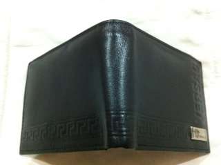Brand New Versace Black Leather Wallet Mens  