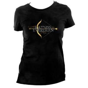  The Hunger Games KATNISS EVERDEEN T Shirt Womens Med Blk 