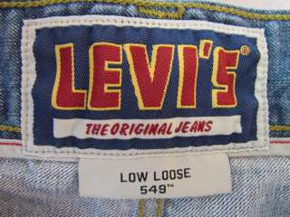 Levis 549 Mens Low Loose Distressed Cotton Jeans 30 x 32  