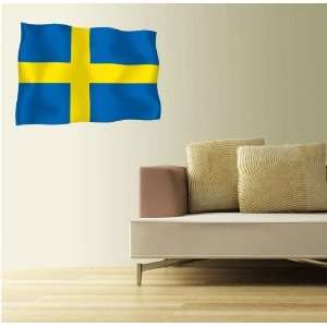    SWEDEN Flag Wall Decal Room Decor 25 x 18 Home & Kitchen
