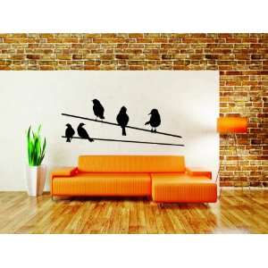  Removable Wall Decals Birds on a wire: Home Improvement