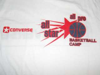 vintage 80S CONVERSE ALL STAR BASKETBALL CAMP t shirt S  