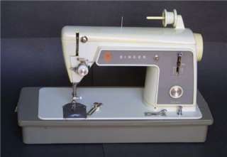 Vintage Singer Model 604 Slant Needle Sewing Machine with Case  