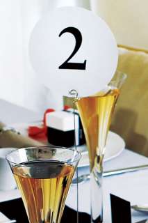 WEDDING RECEPTION PERSONALIZED TABLE NUMBER CARDS TAGS 068180010943 