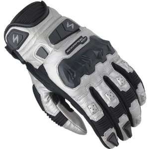 Scorpion Klaw Silver Motorcycle Gloves   Size  Small 