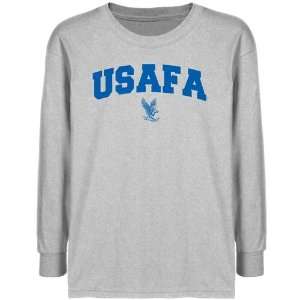  Air Force Falcons Youth Ash Logo Arch Long Sleeve T shirt 