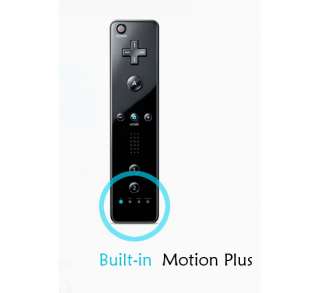  Motion Plus Remote And Nunchuck Controller For Wii Black + Case  
