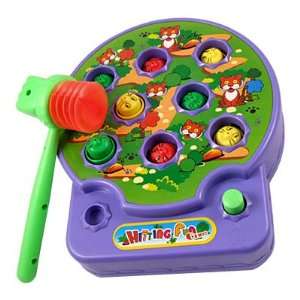   Music Sound Whack A Mouse Game Toy Purple for Children: Toys & Games