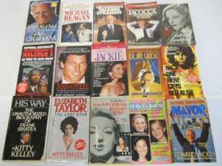 Lot of 74 Biography Paperback Books ~ Barack Obama ~ Donald Trump 