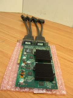 HP NVIDIA QUADRO 400NVS 64MB PCI QUAD DISPLAY WITH CABLES  