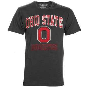  NCAA Ohio State Buckeyes Charcoal Outfield T shirt: Sports 