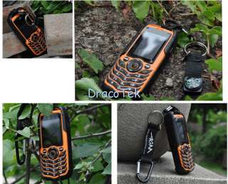   A88 Orange   Rugged IP67 grade Waterproof dual SIM outdoor cell phone