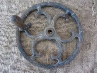   Iron Farm Wheel > Pulley Antique Old Tools Implement Tractor Barn 6761