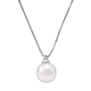  Akoya White Pearl Necklace in 14K White Gold Maui Divers 