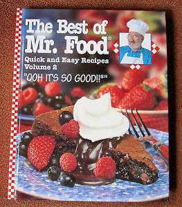 The Best of Mr. Food Quick and Easy Recipes Volume 2 9780848724641 