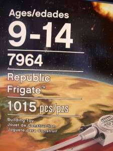 NEW SEALED IN BOX LEGO 7964 STAR WARS REPUBLIC FRIGATE SET 1015 PCS 