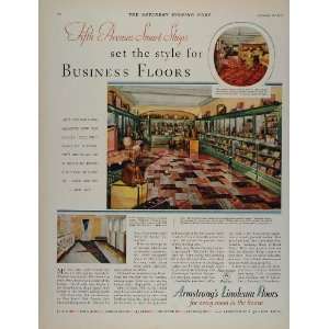   Ad Armstrong Linoleum Floors Crouch & Fitzgerald   Original Print Ad