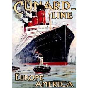  Odin Rosenvinge   Cunard Line Aquitania Giclee on acid 