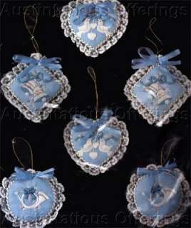 ICY VICTORIAN CREWEL EMBROIDERY CHRISTMAS ORNAMENTS KIT  