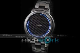 grande roue touch time led watch black carbon edition hightlights led 