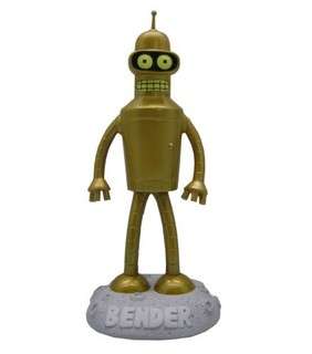 Futurama   SDCC Gold Bender Bobble  