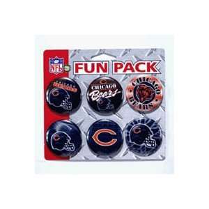  6 Button Fun Pack   Chicago Bears: Sports & Outdoors