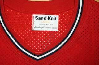 Vintage St Louis Cardinals Sand Knit Jersey MLB Lrg  