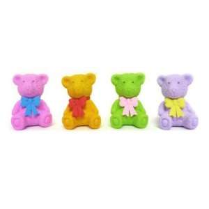  Japanese Fun: 4 Piece Spring Bear Erasers: Toys & Games