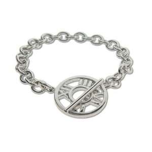  Sterling Silver Roman Numeral Toggle Bracelet: Eves 