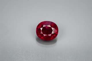 Natural Gem 3.18ct 8.8x7.8mm Oval Pigeon Blood Red RUBY, MOZAMBIQUE 