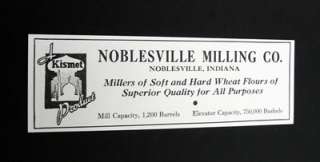 Noblesville Milling Indiana Kismet Product Wheat Flour  