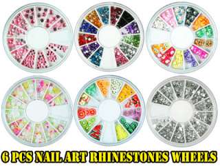 PCS Mixed Styles Nail Art Rhinestones Acrylic GEL  