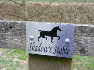 Horse Stable Door Name Personalised Plaque/Sign/Plate D  