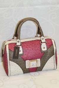 LADIES Handbag Purse Satchel Bag Pink Multi # GU 9822  