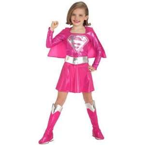  SUPERGIRL Pink Kids Costume: Toys & Games